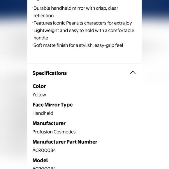 Profusion X Peanuts 75th Social Club Handheld Mirror - Picture 9 of 11